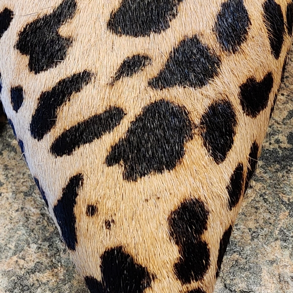 Steve Madden Real Fur Leopard Print Heels, Size 7M - Picture 7 of 7